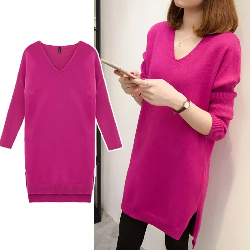 2019 New Style for Autumn and Winter Large Size Dress All-match Pullover Sweaters Bottoming Shirt Large Girl's Hidden Meat Dress
2019 New Style for Autumn and Winter Large Size Dress All-match Pullover Sweaters Bottoming Shirt Large Girl's Hidden Meat Dress