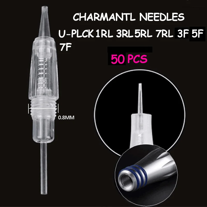 Pro Tattoo Needles 50pcs 3RL CHARMANT I Permanent Makeup Needles For Eyebrows Microblading Eyeliner Lip MTS Beauty Instrument
Pro Tattoo Needles 50pcs 3RL CHARMANT I Permanent Makeup Needles For Eyebrows Microblading Eyeliner Lip MTS Beauty Instrument