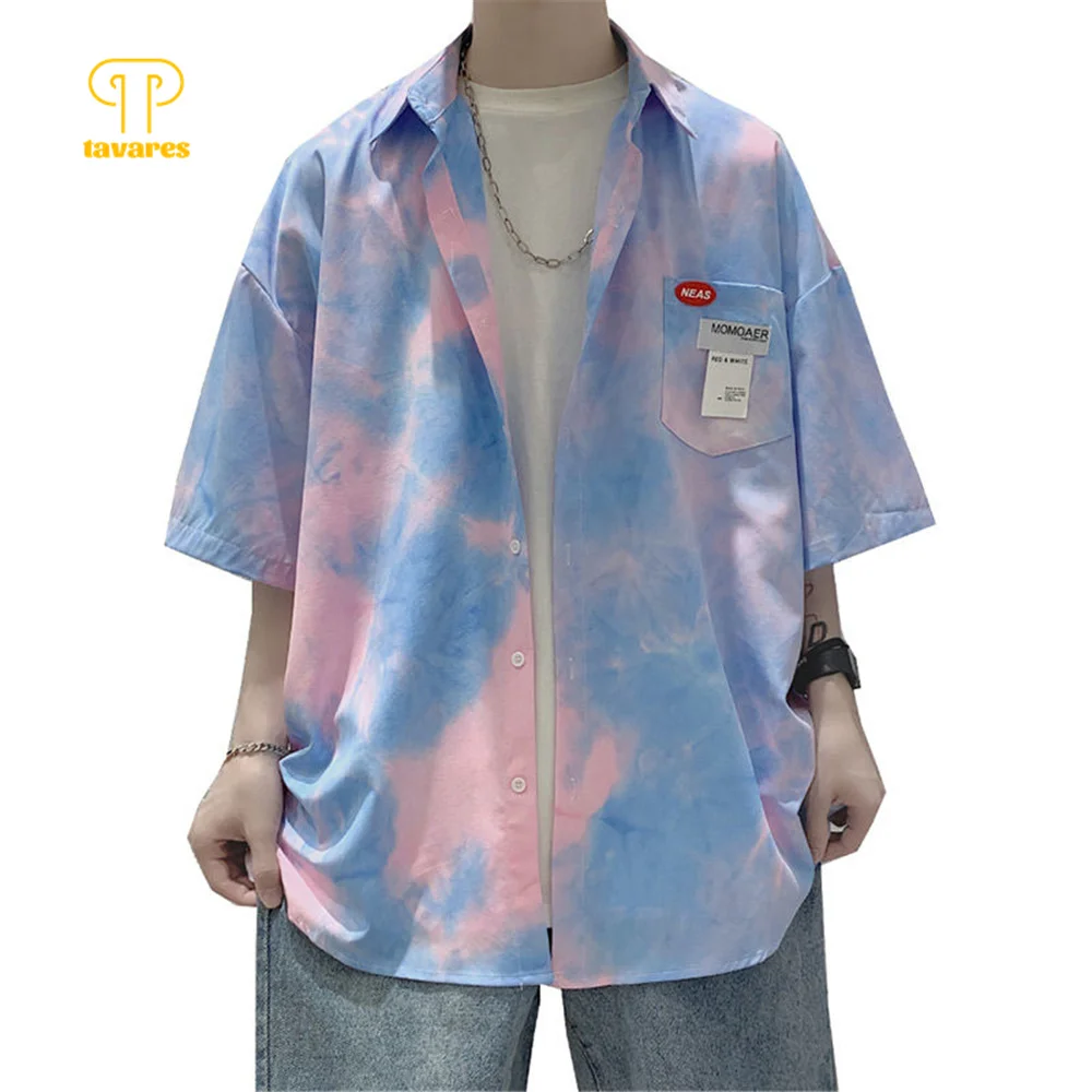 TAVARES Casual Shirts Summer Men Short Sleeve Fashion Shirt Fruit Black Print Loose Lapel Coat
TAVARES Casual Shirts Summer Men Short Sleeve Fashion Shirt Fruit Black Print Loose Lapel Coat