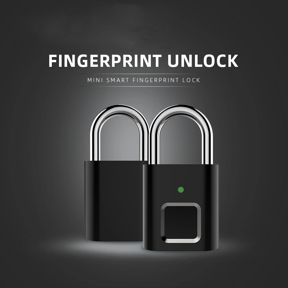 Smart Lock Keyless Fingerprint Lock Anti-Theft Security Padlock Door Luggage Case Lock with USB Cable
Smart Lock Keyless Fingerprint Lock Anti-Theft Security Padlock Door Luggage Case Lock with USB Cable