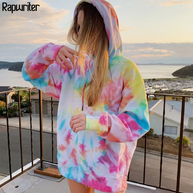 Tie Dye Drawstring Long Sleeve Oversized Hoodie Streetwear Women Rainbow Sweatshirt Harajuku Pullover Winter Clothes Rapwriter
Tie Dye Drawstring Long Sleeve Oversized Hoodie Streetwear Women Rainbow Sweatshirt Harajuku Pullover Winter Clothes Rapwriter