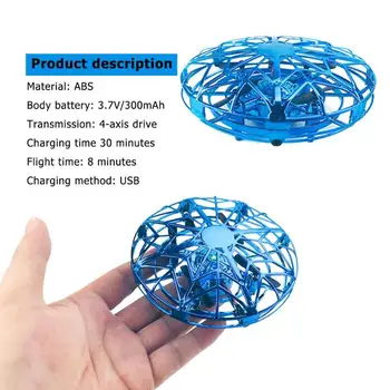 Mini Helicopter UFO Induction Aircraft Drone Without Remote Control Automatic Flight Infrared Sensor Flying Saucer Kid's Gift
Mini Helicopter UFO Induction Aircraft Drone Without Remote Control Automatic Flight Infrared Sensor Flying Saucer Kid's Gift