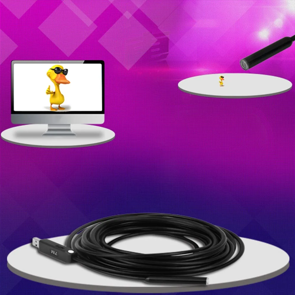 USB Endoscope Lens 10mm Mini Camera 7m Length Cmos Waterproof IP67 PC Borescope Inspection Snake Video Cam Night Vision Windows
USB Endoscope Lens 10mm Mini Camera 7m Length Cmos Waterproof IP67 PC Borescope Inspection Snake Video Cam Night Vision Windows