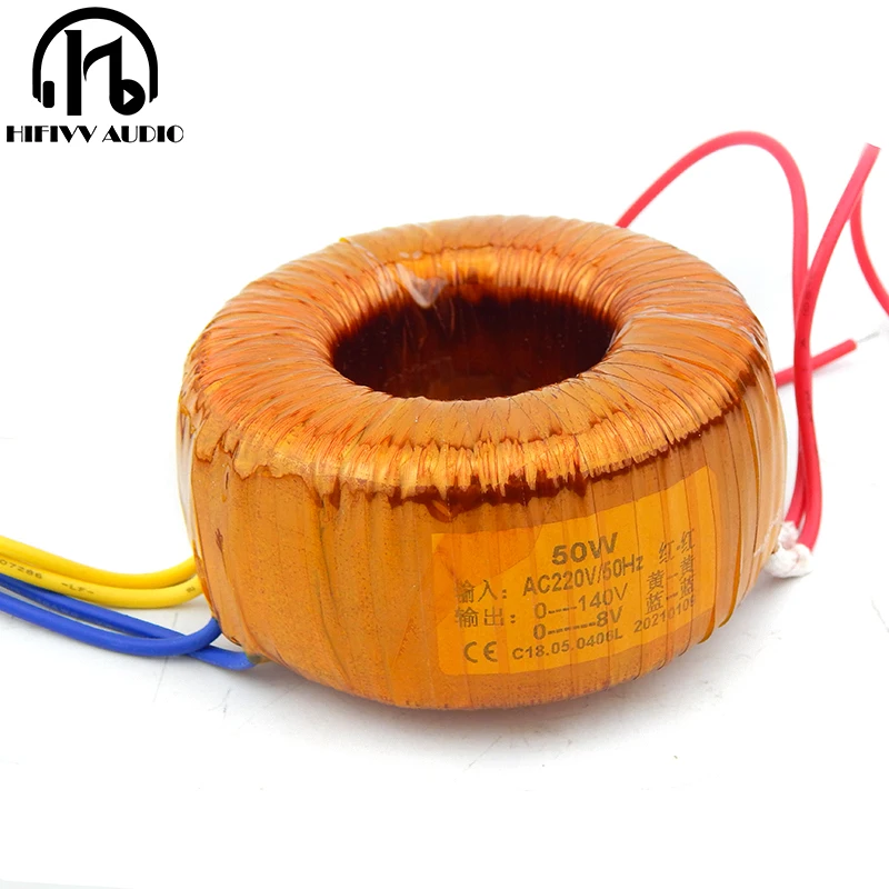 50W Circular Core Power Transformer Of Pure Copper Enamelled Wires For HiFi Audio Amplifier Power Supply 140~0V 8~0V
50W Circular Core Power Transformer Of Pure Copper Enamelled Wires For HiFi Audio Amplifier Power Supply 140~0V 8~0V