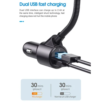 Fast Charging For Car Dual USB Ports ABS Multifunction Wireless Audio Adapter Support TF Card Bluetooth FM Transmitter Universal 
Fast Charging For Car Dual USB Ports ABS Multifunction Wireless Audio Adapter Support TF Card Bluetooth FM Transmitter Universal