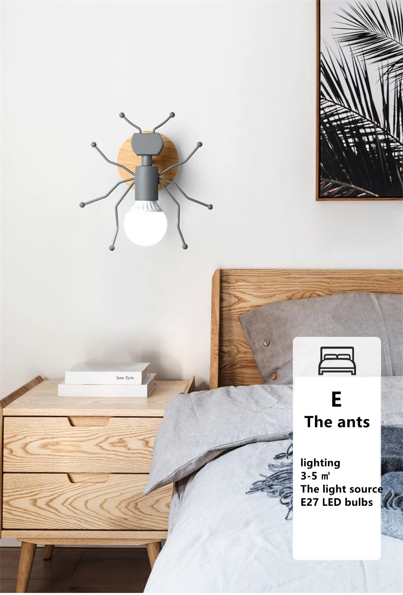 Generic LED Wall Lamp American Industrial Style Iron Lights Creative