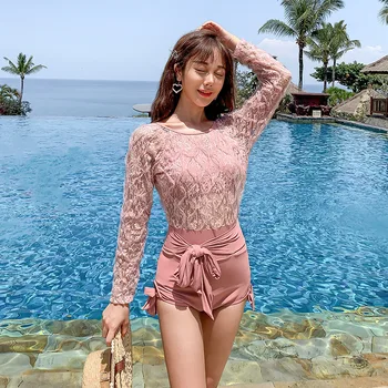 May Female Beach Plus Size Monokini Push Up Swimsuit Solid One Piece One-Piece Suits 2020 New Sexy Long Sleeve Print Cotton
May Female Beach Plus Size Monokini Push Up Swimsuit Solid One Piece One-Piece Suits 2020 New Sexy Long Sleeve Print Cotton