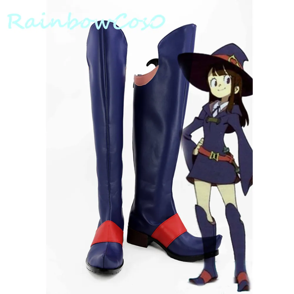 

RainbowCos0 Cosplay Shoes Little Witch Academia Atsuko Akko Kagari Boots Game Anime Halloween