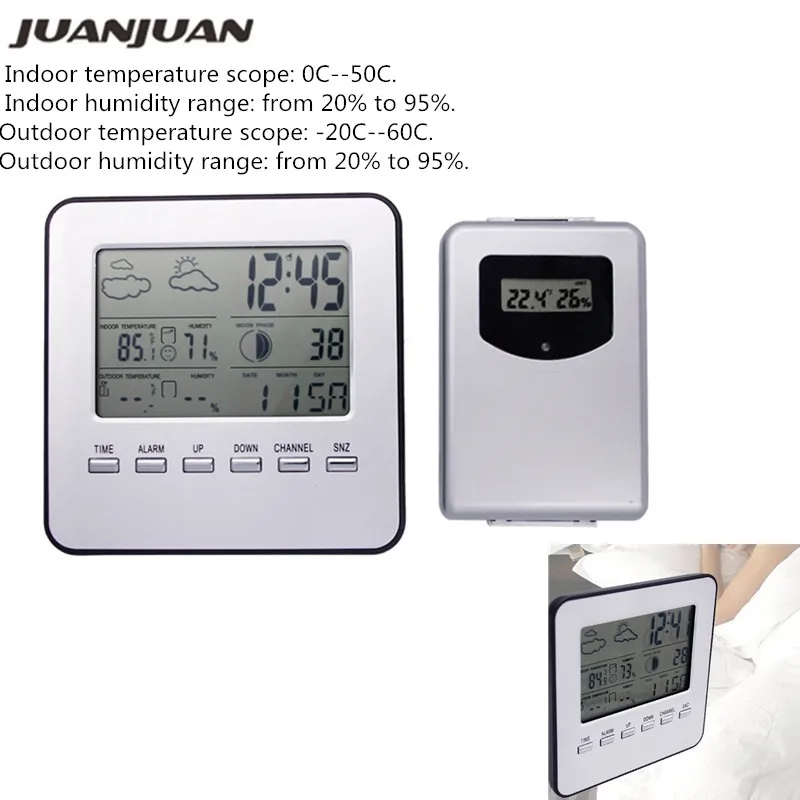 Alarm Clock Digital LCD Weather Station Electronic Thermometer Hygrometer 3in1 ClockTemperature Humidity Meter Tester 20%off
Alarm Clock Digital LCD Weather Station Electronic Thermometer Hygrometer 3in1 ClockTemperature Humidity Meter Tester 20%off