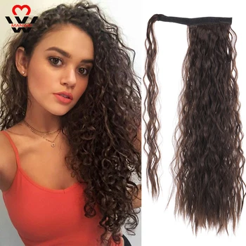 MANWEI Corn Curly Long Ponytail Synthetic Hairpiece Wrap Around on Clip Hair Extensions for Women Hair
MANWEI Corn Curly Long Ponytail Synthetic Hairpiece Wrap Around on Clip Hair Extensions for Women Hair