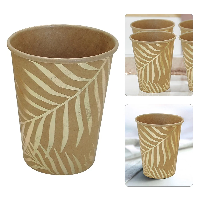 Generic Bronzing Palm Leaf Disposable Tableware Kraft Paper Plate