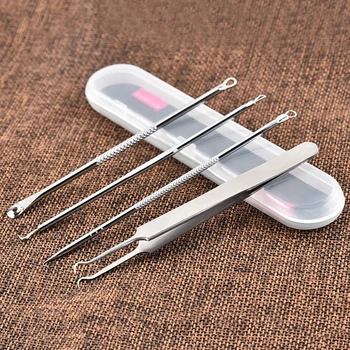 4pcs Black Dot Pimple Blackhead Remover Tool Needle Set Squeezing Acne Pore Clean Tools Set Face Skin Care
4pcs Black Dot Pimple Blackhead Remover Tool Needle Set Squeezing Acne Pore Clean Tools Set Face Skin Care