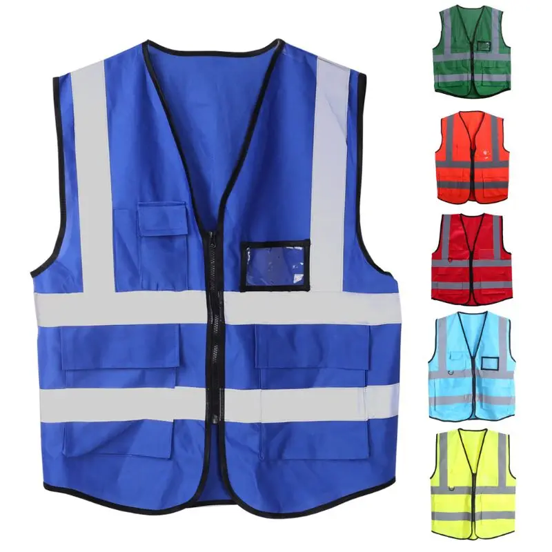 Hi-Vis Safety Vest With Zipper Reflective Jacket Security Waistcoat 5 Pockets M5TB
Hi-Vis Safety Vest With Zipper Reflective Jacket Security Waistcoat 5 Pockets M5TB