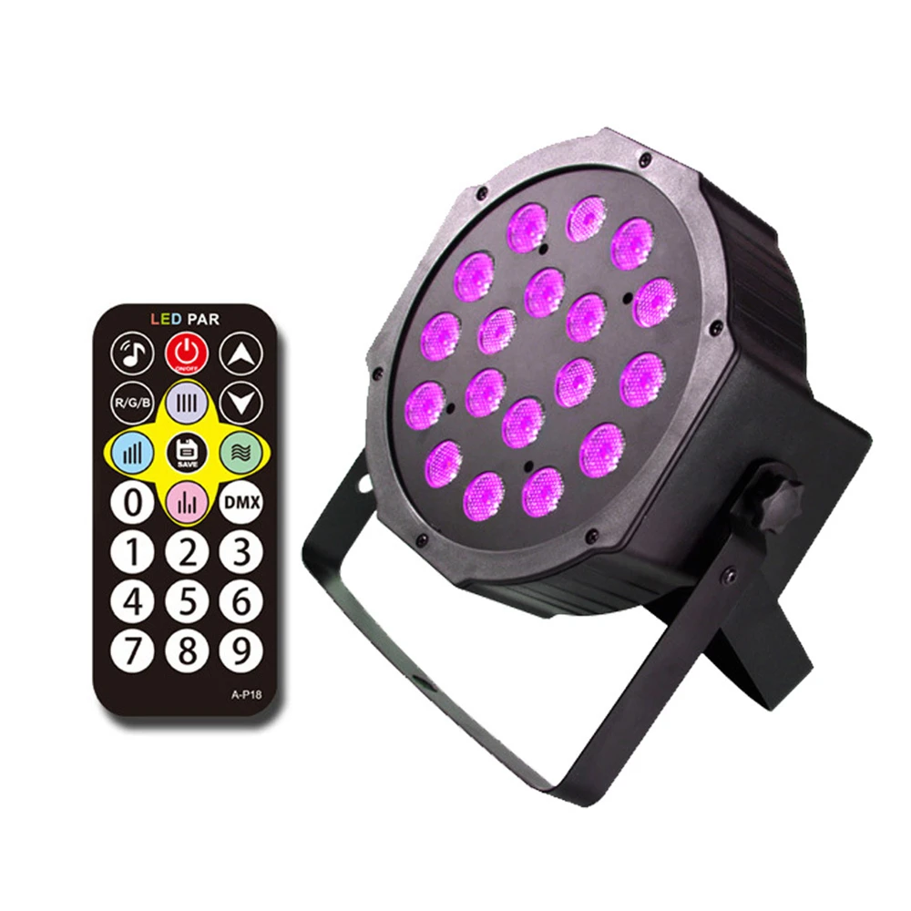 LED UV lighting effects Professional Stage Light Disco DJ Projector Machine Party with Wireless Remote Control 18W DMX512
LED UV lighting effects Professional Stage Light Disco DJ Projector Machine Party with Wireless Remote Control 18W DMX512