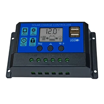 10A 20A 30A Solar Charge Controller 12V 24V Auto PWM 5V Solar Cell Output Regulator Panel PV Home Battery Charger LCD Dual USB
10A 20A 30A Solar Charge Controller 12V 24V Auto PWM 5V Solar Cell Output Regulator Panel PV Home Battery Charger LCD Dual USB