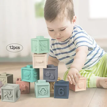 Children Kids Educational Toys Soft Embossed Building Blocks Toy Baby Hand Grasp Toy Soft Rubber Baby Massage Squeeze Bath Toy 
Children Kids Educational Toys Soft Embossed Building Blocks Toy Baby Hand Grasp Toy Soft Rubber Baby Massage Squeeze Bath Toy