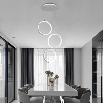 Sale Modern LED Restaurant Pendant lights For dining table living room bedroom rectangle Round pendant lamp AC110/220V New 
Sale Modern LED Restaurant Pendant lights For dining table living room bedroom rectangle Round pendant lamp AC110/220V New