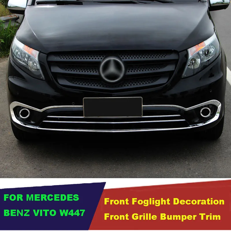 ABS chrome car front foglight trims front bumper trims for mercedes benz vito 2014 2015 2016 2017 2018 2019 w447
ABS chrome car front foglight trims front bumper trims for mercedes benz vito 2014 2015 2016 2017 2018 2019 w447