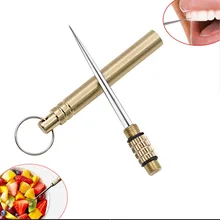 Titanium Outdoor EDC Portable Multifunctional Toothpick Bottle Keychain Fruit Fork Camping Tool Toothpick Tube Key Ring KeyChain
Titanium Outdoor EDC Portable Multifunctional Toothpick Bottle Keychain Fruit Fork Camping Tool Toothpick Tube Key Ring KeyChain