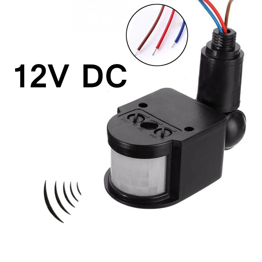 PIR Motion Sensor Switch Detector DC 12V Infrared Body Control Security 180° Automatic for LED Flood Light Adjustable
PIR Motion Sensor Switch Detector DC 12V Infrared Body Control Security 180° Automatic for LED Flood Light Adjustable