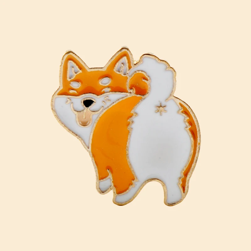 Фото Cute Puppy Corgi Enamel Pin Brooch Kawaii Cartoon Bag Lapel Animal Dog Badge Brooches For Women Jewelry Gift Kids Friends | Украшения и