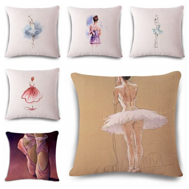 Interesting Beautiful Ballet Cushion Cover Linen Affection Sofa Seat Family Home Decorative Throw Pillow Case Housse De Coussin
Interesting Beautiful Ballet Cushion Cover Linen Affection Sofa Seat Family Home Decorative Throw Pillow Case Housse De Coussin