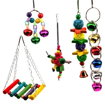 6pcs Hammock Hanging Bells Bird Pet Home Cage Swing Non-toxic Wooden Decorative Bite Game Parrot Toy Durable Climb
6pcs Hammock Hanging Bells Bird Pet Home Cage Swing Non-toxic Wooden Decorative Bite Game Parrot Toy Durable Climb