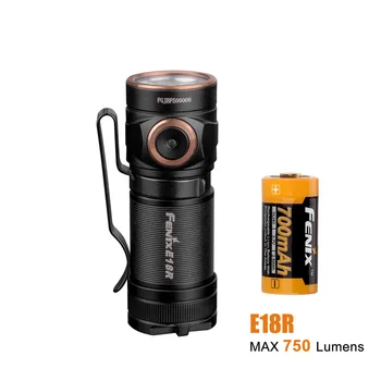 FENIX E18R EDC Rechargeable Flashlight max 750 lumen Magnetic Charging Portable Outdoor Sports Torch with 16340 700mAh battery
FENIX E18R EDC Rechargeable Flashlight max 750 lumen Magnetic Charging Portable Outdoor Sports Torch with 16340 700mAh battery