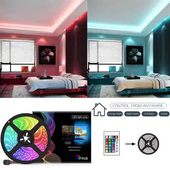5V USB 1-5M LED Strip Lights TV Backlight 5050 RGB Colour Changing+ 24K IR Remote Control Color Waterproof Strip Lights
5V USB 1-5M LED Strip Lights TV Backlight 5050 RGB Colour Changing+ 24K IR Remote Control Color Waterproof Strip Lights