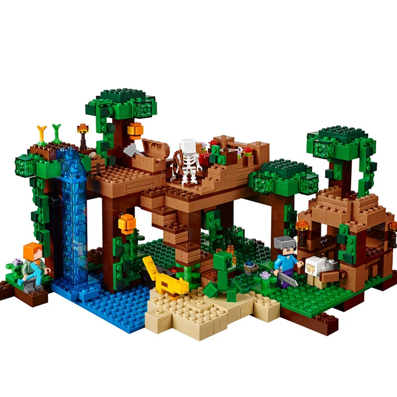 My World Minecrafted Building Blocks The Jungle Tree House Model Bricks DIY Creative Toys Compatible Legoland 21125 18003
My World Minecrafted Building Blocks The Jungle Tree House Model Bricks DIY Creative Toys Compatible Legoland 21125 18003