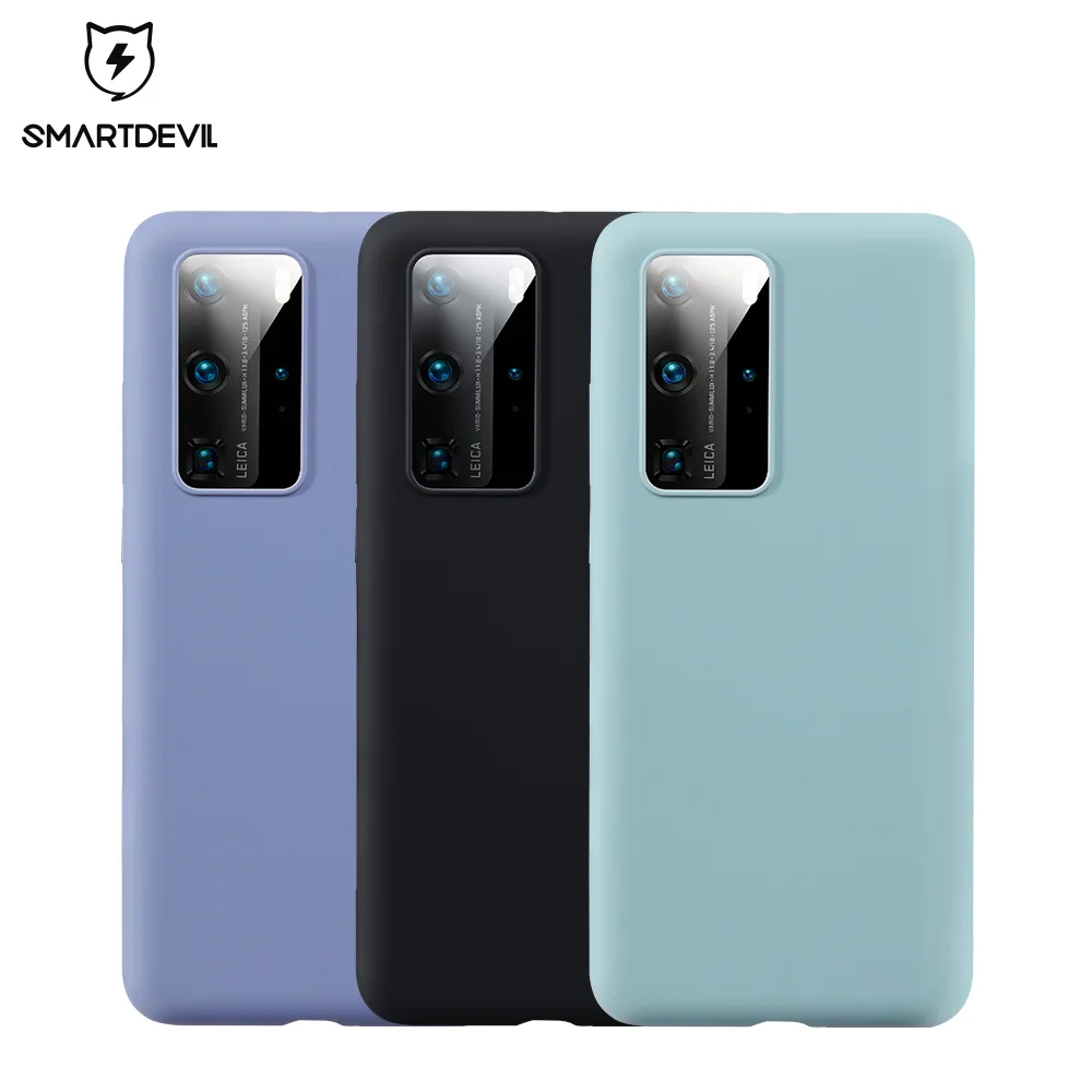 Мягкий силиконовый чехол SmartDevil для телефона huawei P40 pro защитная пленка объектива