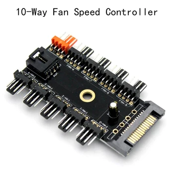 1PC 12V Computer Caseinterface Chassis Fan Hub Fan Hub Speed Controller Regulator
1PC 12V Computer Caseinterface Chassis Fan Hub Fan Hub Speed Controller Regulator