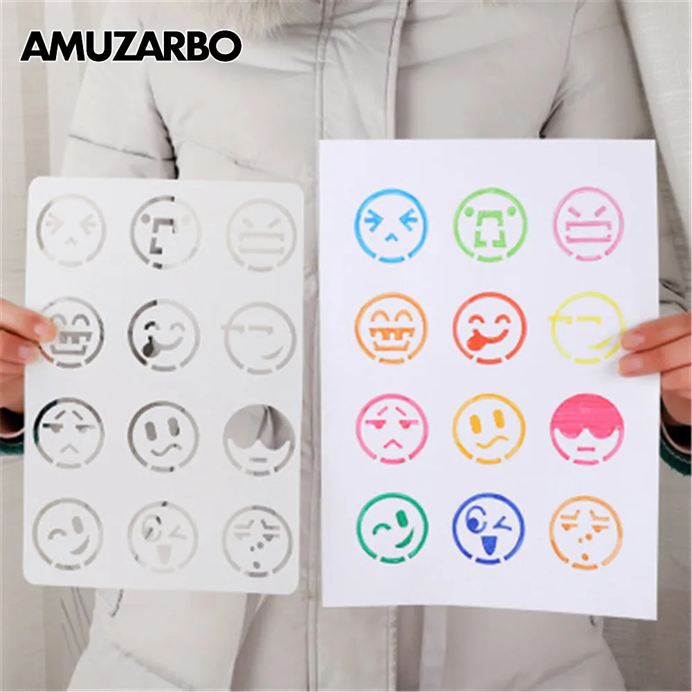6Pcs/set creative cute expression series template hollow DIY album hand ruler graffiti scrapbook diary manual copy template
6Pcs/set creative cute expression series template hollow DIY album hand ruler graffiti scrapbook diary manual copy template