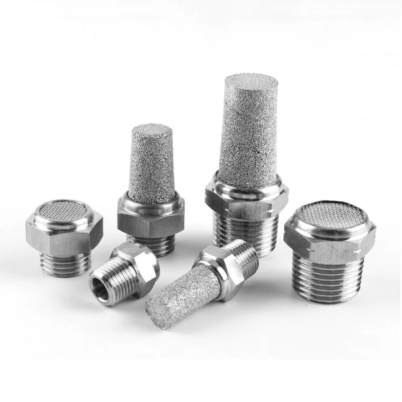 Пневматический Глушитель из нержавеющей стали 304 1/8 "1/4" 3/8 "1/2" 3/4 "1" BSP