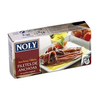 Noly - Filete de anchoa aceite vegetal, 45g 
Noly - Filete de anchoa aceite vegetal, 45g