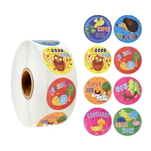 500 Pcs/roll 8 Designs Animal Stickers Teacher Reward Encouragement Motivational Sticker for School Reward Stickers for Students
500 Pcs/roll 8 Designs Animal Stickers Teacher Reward Encouragement Motivational Sticker for School Reward Stickers for Students