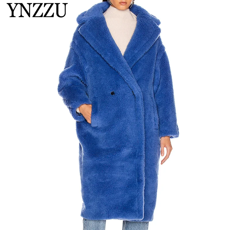 2019 Winter Women Faux fur coats Solid color Loose Turn down collar Female Teddy Long jacket Long sleeve Loose coats YNZZU YO986
2019 Winter Women Faux fur coats Solid color Loose Turn down collar Female Teddy Long jacket Long sleeve Loose coats YNZZU YO986