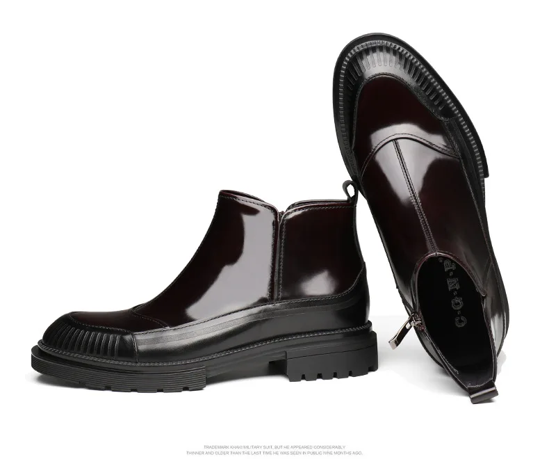 Men Leather Boots Botines Hombre Cowhide Botas Hombre Short Slip-ons Leather Make 
Men Leather Boots Botines Hombre Cowhide Botas Hombre Short Slip-ons Leather Make