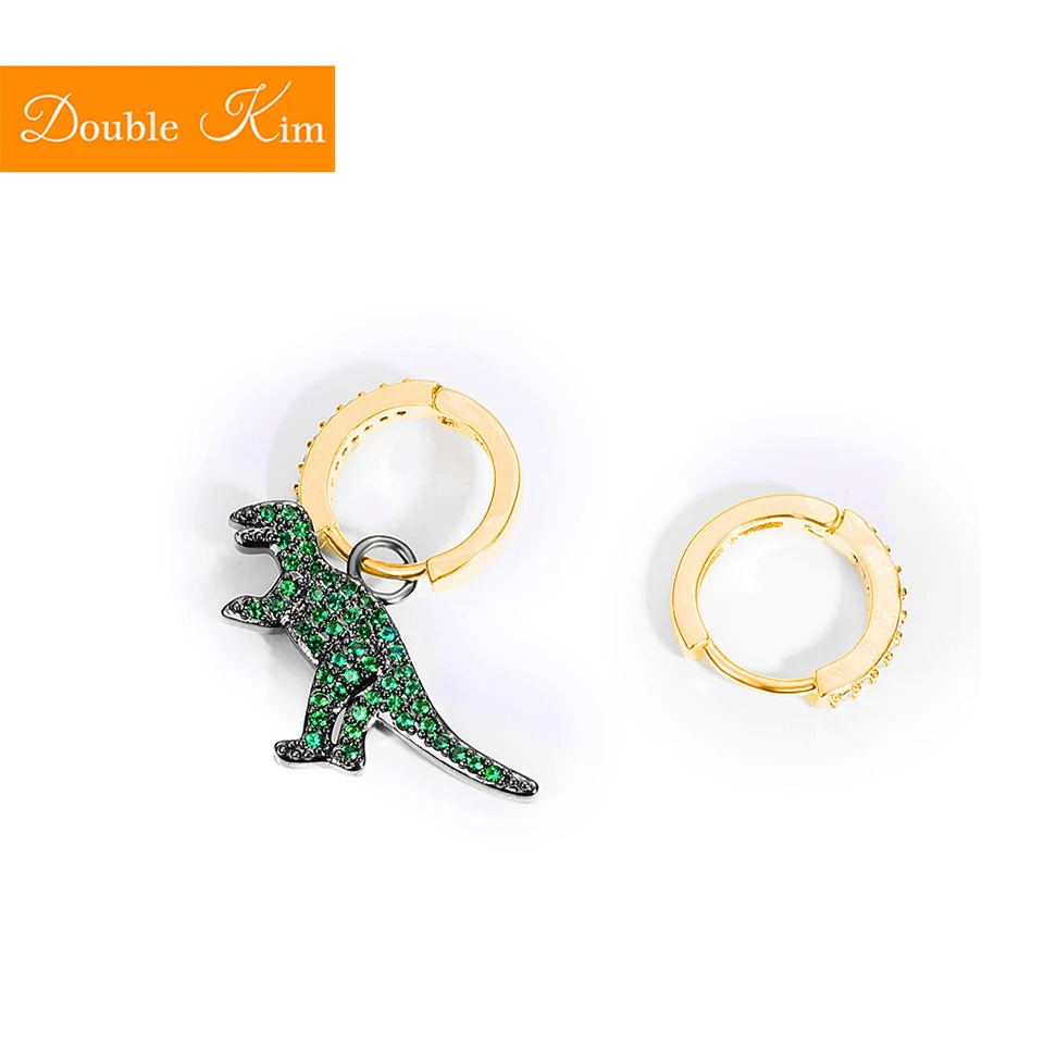 Dinosaur Asymmetric Stud Earrings Titanium Stainless Steel Inlaid Zircon Earrings Gold Color Fashion Trendy Women Jewelry Gift
Dinosaur Asymmetric Stud Earrings Titanium Stainless Steel Inlaid Zircon Earrings Gold Color Fashion Trendy Women Jewelry Gift