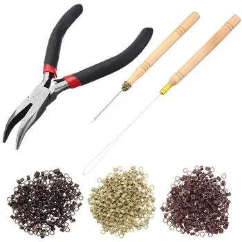 500Pcs 5mm Micro Links Beads + 2Pcs Pulling Needle + 1Pc 3 Holes Plier Hair Styling Extensions Tools Kit
500Pcs 5mm Micro Links Beads + 2Pcs Pulling Needle + 1Pc 3 Holes Plier Hair Styling Extensions Tools Kit