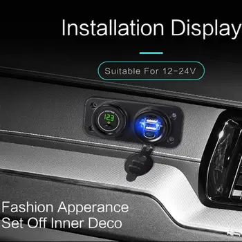 Hot 12V 24V LED Digital Voltmeter + Dual USB Power Socket Panel Charger With ON OFF Switch For Car Boat Motorcycle Smartphone GP
Hot 12V 24V LED Digital Voltmeter + Dual USB Power Socket Panel Charger With ON OFF Switch For Car Boat Motorcycle Smartphone GP