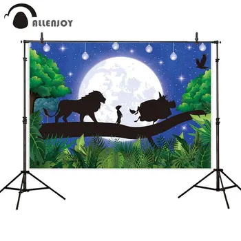 Allenjoy Jungle Lion Photocall Night Moon Starry Sky Tree Pig Bulb Curtain Backdrop Wild One Birthday Party Wall Banner Decor
Allenjoy Jungle Lion Photocall Night Moon Starry Sky Tree Pig Bulb Curtain Backdrop Wild One Birthday Party Wall Banner Decor
