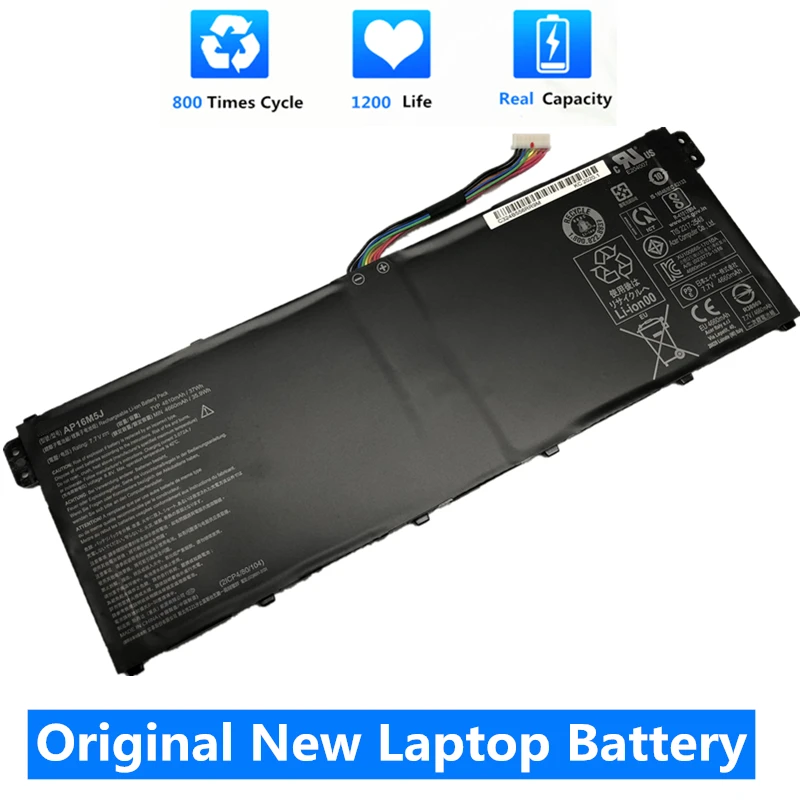 Оригинальный Новый AP16M5J аккумулятор CSMHY для ноутбука Acer Aspire 1 A114-31 3 A315-21 A315-51 A315