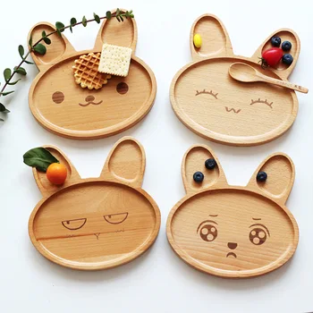 Animal Rabbit Expression Solid Wood Plate Cartoon Tray Wooden Plate Children's Gift Snack Plate Wooden Plate
Animal Rabbit Expression Solid Wood Plate Cartoon Tray Wooden Plate Children's Gift Snack Plate Wooden Plate