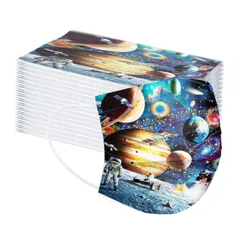Children's Starry Planet Masks 50pcs Disposable Face Mask Mascaras Маска Anti-dust 3 Layer Ply Nonwoven Earloops Mask Mascarilla
Children's Starry Planet Masks 50pcs Disposable Face Mask Mascaras Маска Anti-dust 3 Layer Ply Nonwoven Earloops Mask Mascarilla