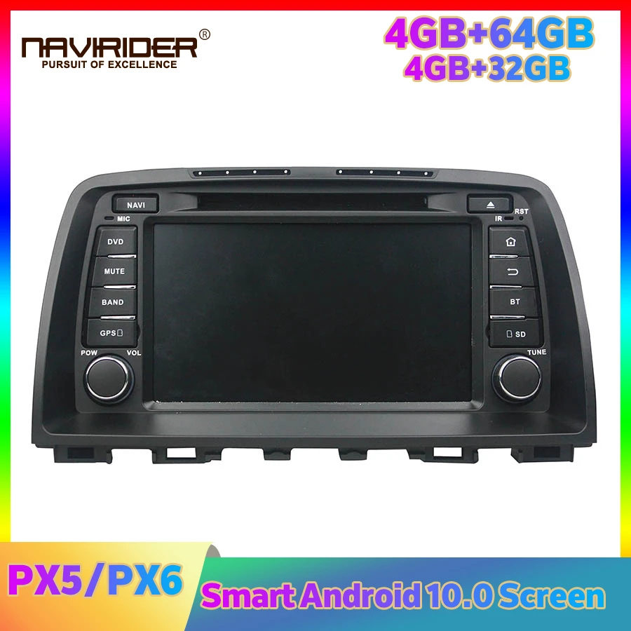 Автомагнитола PX5 PX6 2DIN стерео плеер на платформе Android для MAZDA 6 2012 2014 Carplay