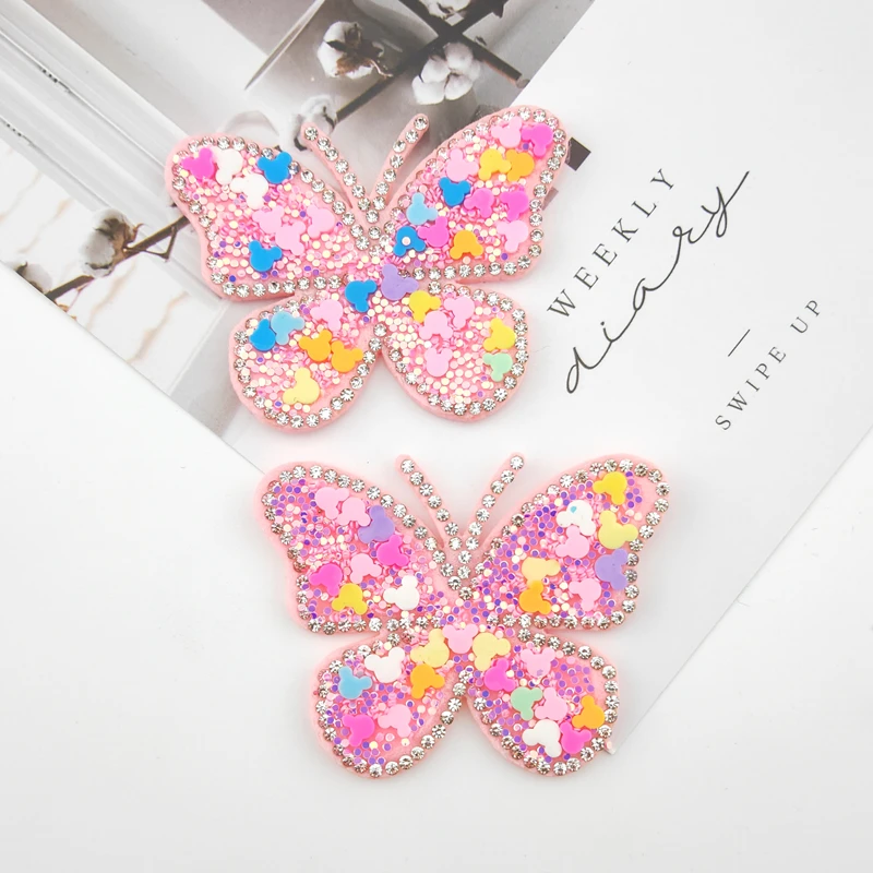 10Pcs 6.5*5cm Bling Rhinestone Colorful Butterfly Charm DIY Hair Clip Patch Accessories Appliques Craft
10Pcs 6.5*5cm Bling Rhinestone Colorful Butterfly Charm DIY Hair Clip Patch Accessories Appliques Craft