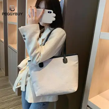 Casual Canvas Handbags Big Capacity Totes Women Shoulder Bag Women Large Capacity Shopping Pure Color Shoulder Bag Dropshipping
Casual Canvas Handbags Big Capacity Totes Women Shoulder Bag Women Large Capacity Shopping Pure Color Shoulder Bag Dropshipping