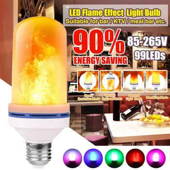 LED Dynamic Flame Effect Light Bulb RGB E27 Multiple Modes Flickering Fire Creative Corn Lamp Bar Hotel Restaurant Party Decor
LED Dynamic Flame Effect Light Bulb RGB E27 Multiple Modes Flickering Fire Creative Corn Lamp Bar Hotel Restaurant Party Decor