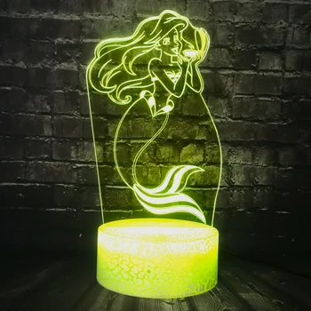Moon Night Light Cartoon LED The little mermaid princess Kids Room LED Decor 7 Color Table Lamp Holiday Kids Xmas Party Toy
Moon Night Light Cartoon LED The little mermaid princess Kids Room LED Decor 7 Color Table Lamp Holiday Kids Xmas Party Toy